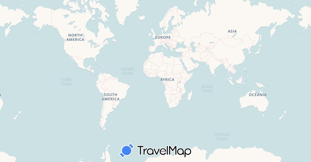 TravelMap itinerary: driving, bus, plane, boat, electric vehicle, towing, taxi in Austria, Germany, Denmark, Finland, Norway, Sweden (Europe)
